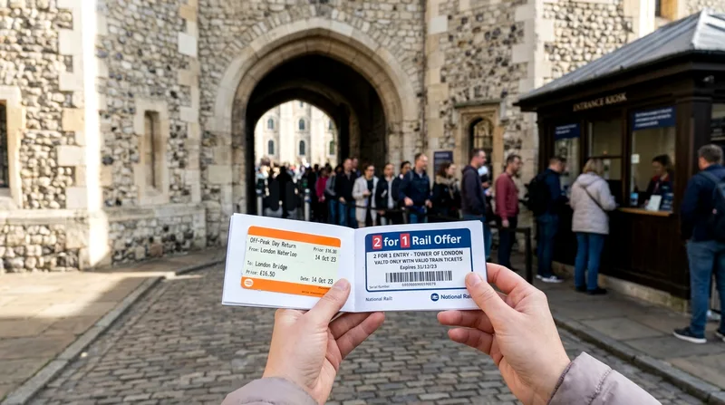 2 for 1 London Attractions: How the Train Ticket Deal Works